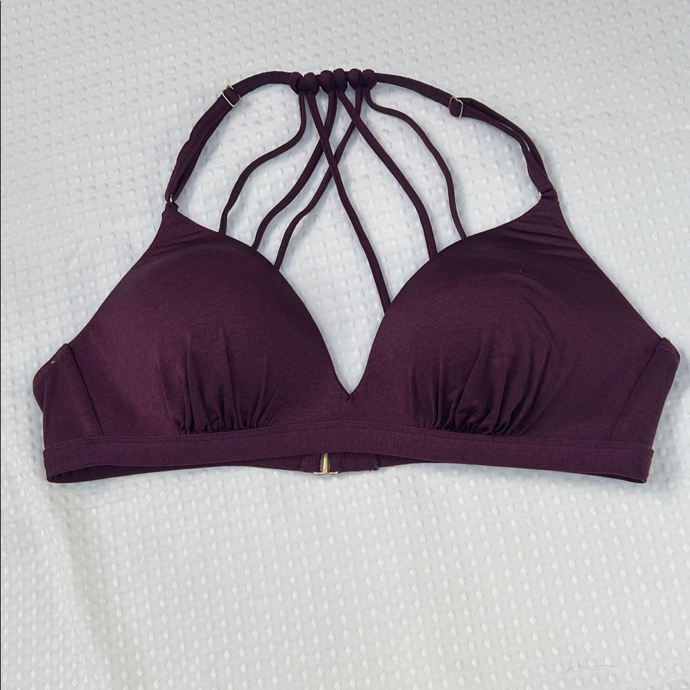 Athleta Deep Purple Strappy Swim Bra‎